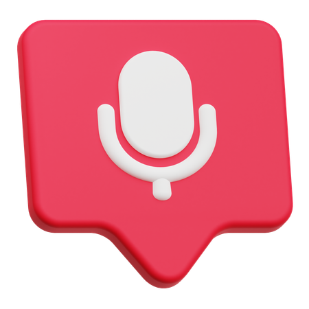 Audio Chat  3D Icon