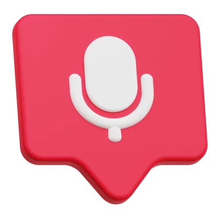 Audio Chat  3D Icon