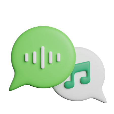 Audio Chat  3D Icon