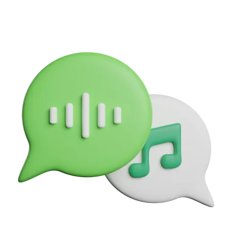 Audio Chat  3D Icon