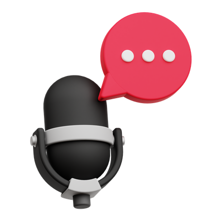 Audio Chat  3D Icon