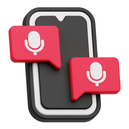 Audio Chat  3D Icon