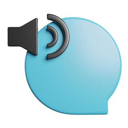 Audio Chat  3D Icon