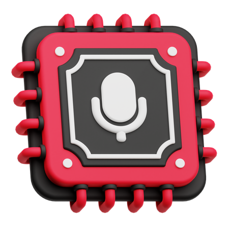 Audio Chip  3D Icon