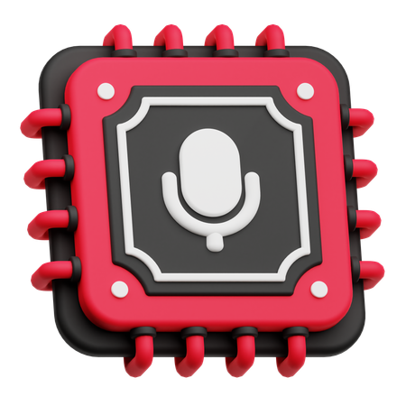 Audio Chip  3D Icon