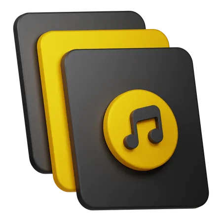 Audio Collection  3D Icon