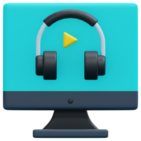 Audio Course  3D Icon