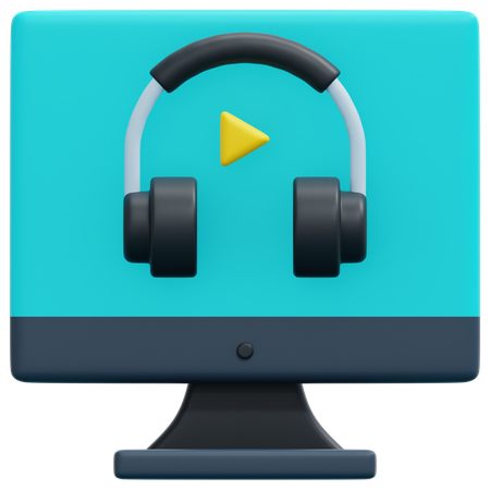 Audio Course 3D Icon