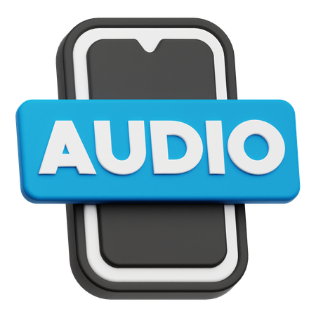 Audio del teléfono inteligente  3D Icon