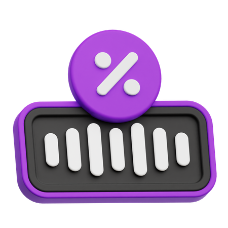 Audio Discount  3D Icon
