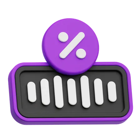 Audio Discount  3D Icon