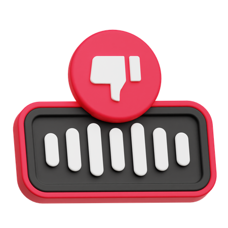 Audio Dislike  3D Icon