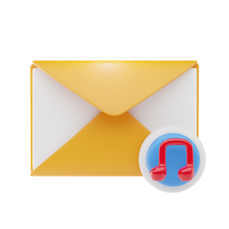 Audio-E-Mail  3D Icon