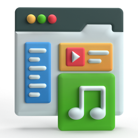 Audio Editing  3D Icon
