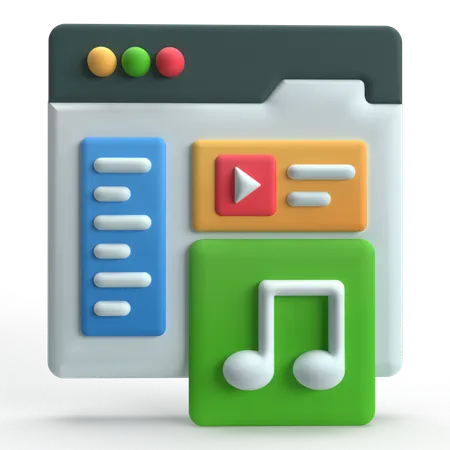 Audio Editing  3D Icon