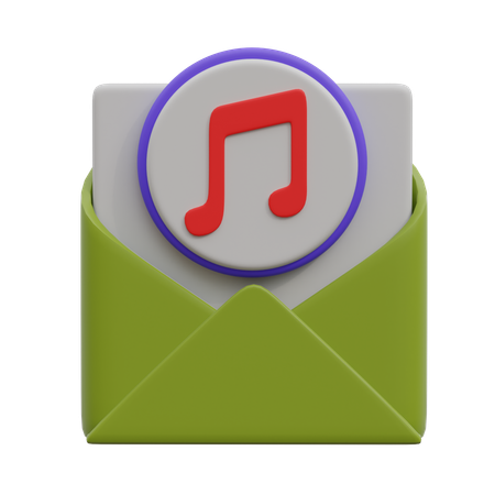 E-mail de áudio  3D Icon