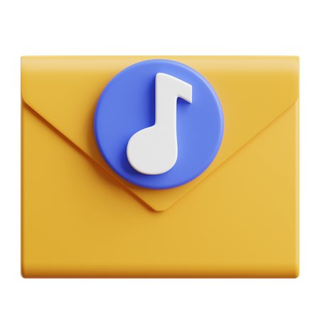 Audio Email  3D Icon