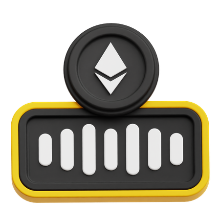 Audio de Ethereum  3D Icon