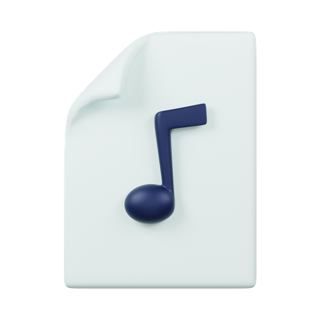 Audio File  3D Icon