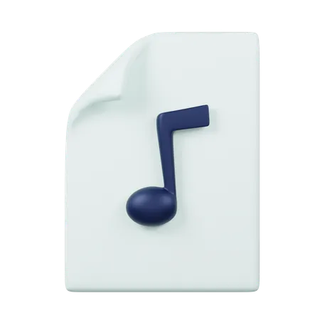 Audio File  3D Icon