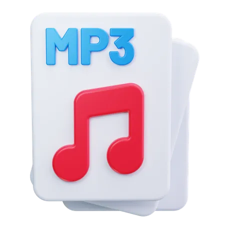 Audio File  3D Icon