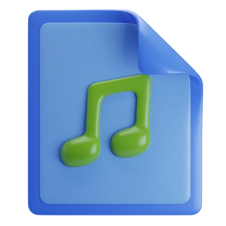 Audio file 3D Icon