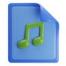 audio file 3d logos