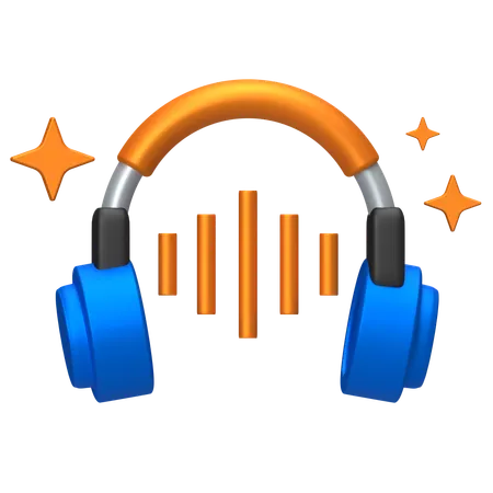 Audio Headphone  3D Icon