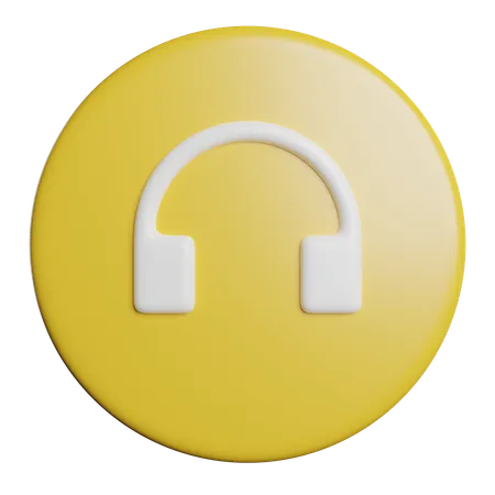 Audio Headset  3D Icon