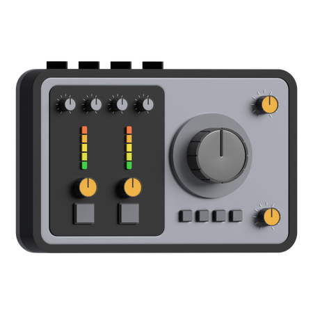 Audio Interface Soundcard  3D Icon