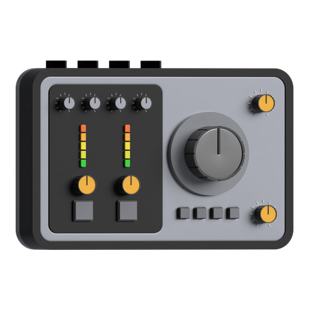 Audio-Interface Soundkarte  3D Icon