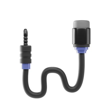 Audio Jack  3D Icon
