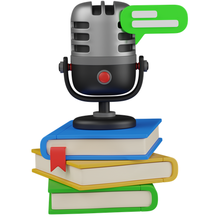 Audio learning  3D Icon