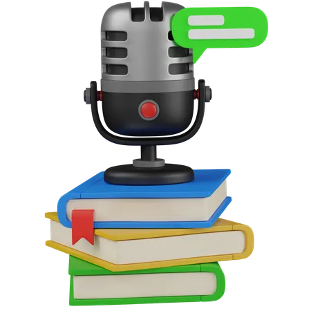 Audio learning  3D Icon