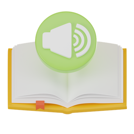 Audio Learning  3D Icon