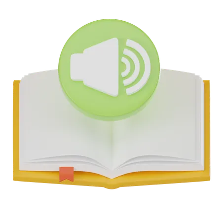 Audio Learning  3D Icon