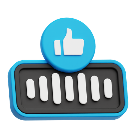 Audio Like  3D Icon