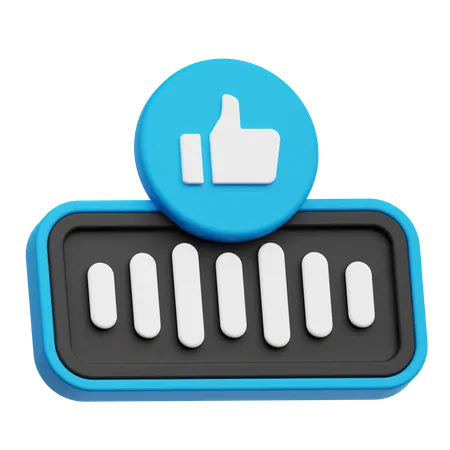 Audio Like  3D Icon