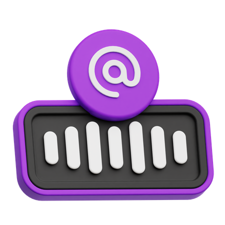音声メール  3D Icon