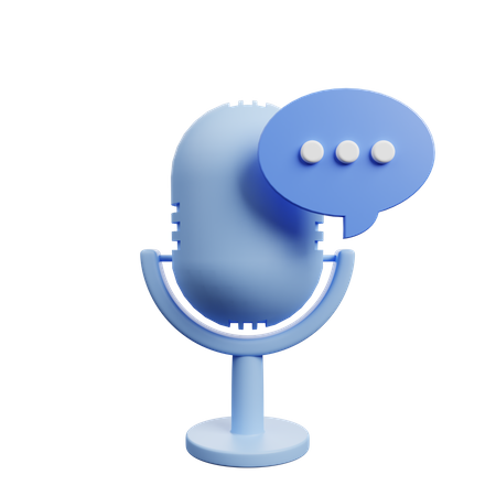 Audio Message  3D Icon