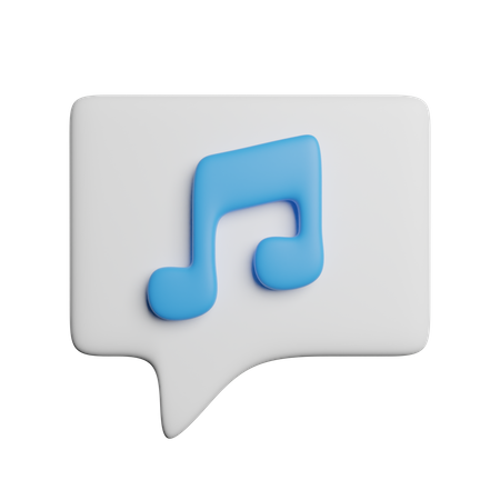 Audio Message 3D Icon