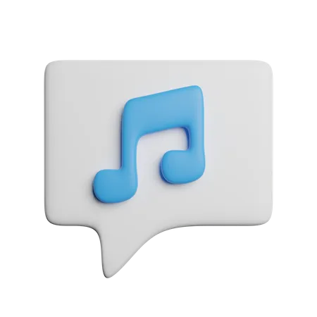 Audio Message 3D Icon