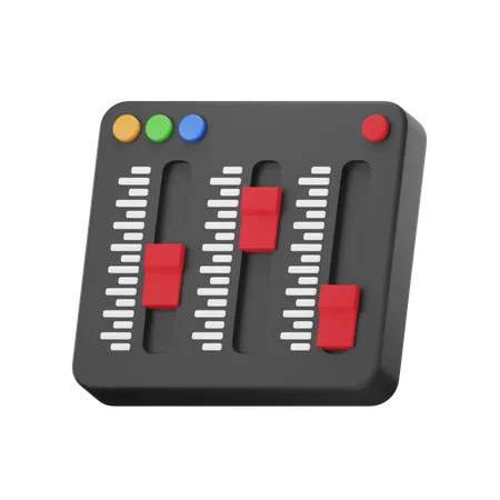 Audio-Mixer  3D Icon