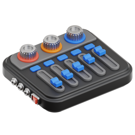 Audio Mixer  3D Icon