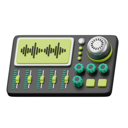 Audio Mixer  3D Icon