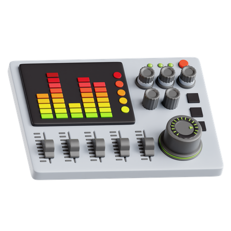 Audio Mixer  3D Icon