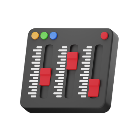 Audio Mixer  3D Icon