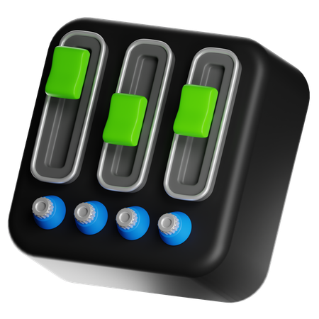 Audio Mixer  3D Icon