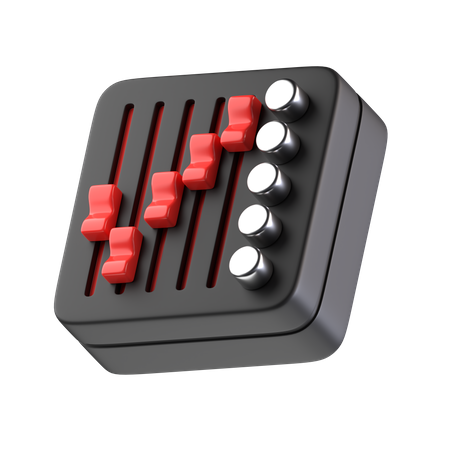 Audio Mixer  3D Icon