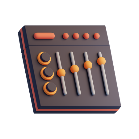 Audio Mixer  3D Icon